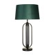 79300-006 Black Table Lamp with Emerald Velvet Shade