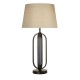 79301-006 Black Table Lamp with Natural Shade