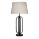 79303-006 Black Table Lamp with White Shade