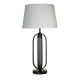 79303-006 Black Table Lamp with White Shade
