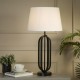 79303-006 Black Table Lamp with White Shade