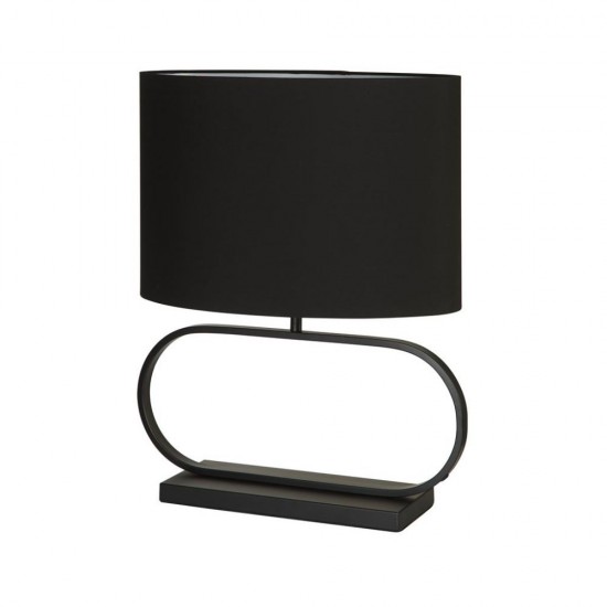 79305-006 Black Table Lamp with Black Shade