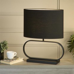 79305-006 Black Table Lamp with Black Shade