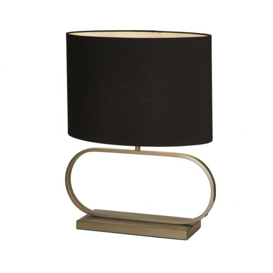 79307-006 Bronze Table Lamp with Black Shade
