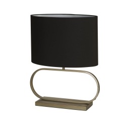79307-006 Bronze Table Lamp with Black Shade