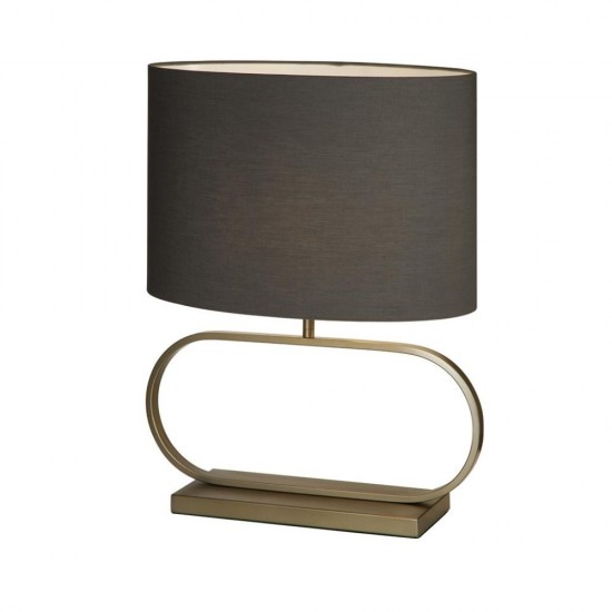 79308-006 Bronze Table Lamp with Grey Shade