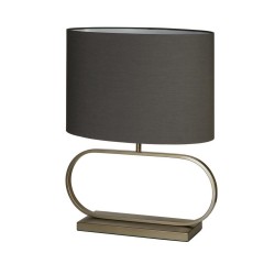79308-006 Bronze Table Lamp with Grey Shade