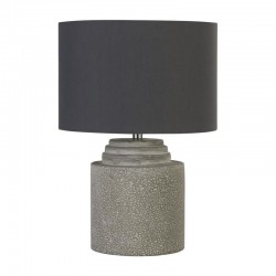 55265-006 Grey Cement Table Lamp with Grey Shade