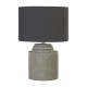 55265-006 Grey Cement Table Lamp with Grey Shade