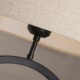 79311-006 Matt Black Table Lamp with Natural Shade