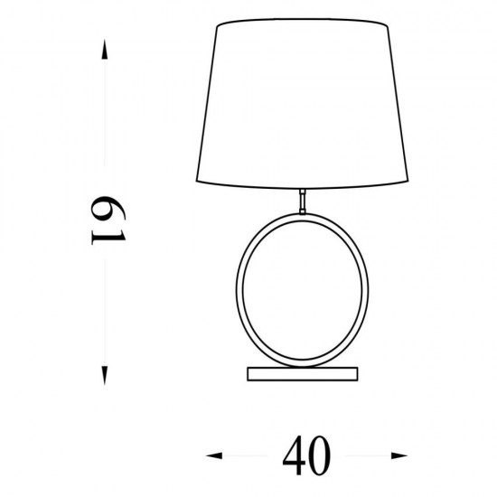 79312-006 Matt Black Table Lamp with Orange Velvet Shade