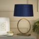 79314-006 Bronze Table Lamp with Navy Velvet Shade
