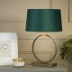 79315-006 Bronze Table Lamp with Emerald Velvet Shade