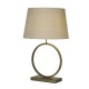 79316-006 Bronze Table Lamp with Natural Shade