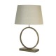 79316-006 Bronze Table Lamp with Natural Shade