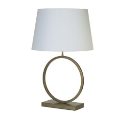 79318-006 Bronze Table Lamp with White Shade