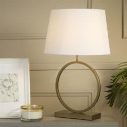 79318-006 Bronze Table Lamp with White Shade