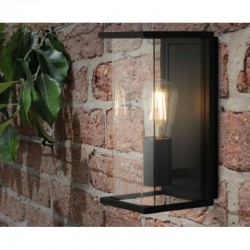9531-006 Dark Grey Lantern Wall Lamp