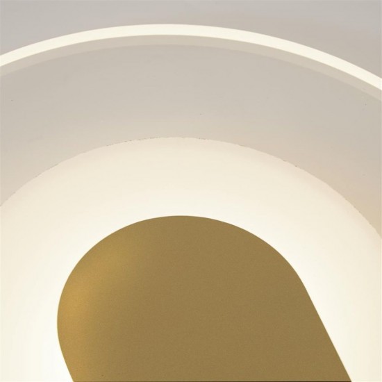 79346-006 Sand Gold LED Wall Lamp with Clear & White Diffuser
