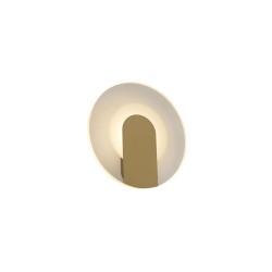 79346-006 Sand Gold LED Wall Lamp with Clear & White Diffuser