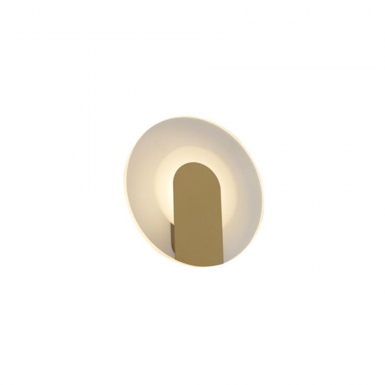 79346-006 Sand Gold LED Wall Lamp with Clear & White Diffuser