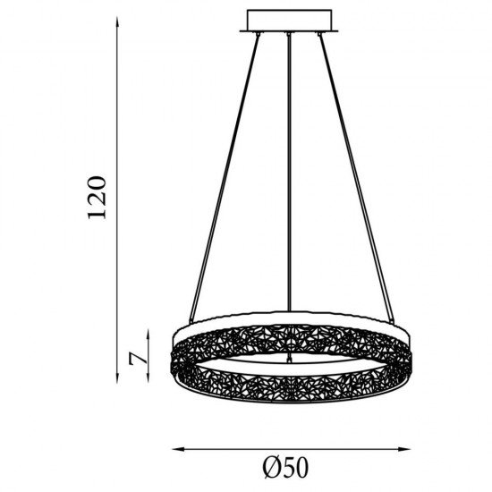 79352-006 Latte LED Pendant with Clear Acrylic