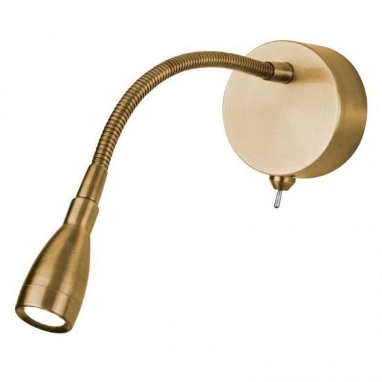 72210-006 Satin Brass Adjustable Wall Lamp