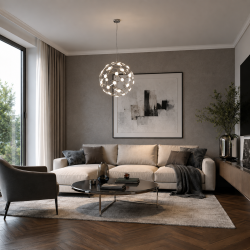 55099-006 Chrome LED Pendant