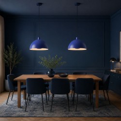 20915-006 Matt Blue Pendant Ø 40 cm