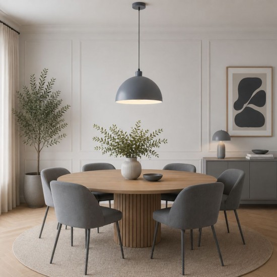 20914-006 Matt Grey Pendant Ø 40 cm