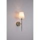 21003-006 Antique Brass Wall Lamp with White Shade