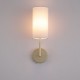 21017-006 Satin Brass Wall Lamp with Cream Shade