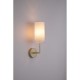 21017-006 Satin Brass Wall Lamp with Cream Shade