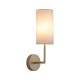 21017-006 Satin Brass Wall Lamp with Cream Shade