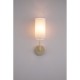 21017-006 Satin Brass Wall Lamp with Cream Shade