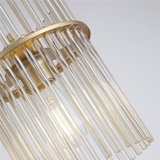 78930-006 Gold Pendant with Champagne Rods