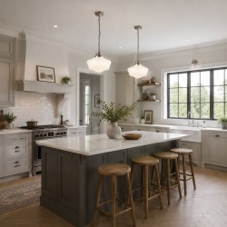 55201-006 Satin Silver Pendant with White Opal Glass IP44