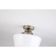 55203-006 Antique Brass Flush with White Glass IP44