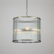 20898-006 Antique Brass 4 Light Pendant with Ribbed Glass