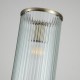 20897-006 Antique Brass Pendant with Ribbed Glass