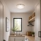 8541-006 White Glass Flush