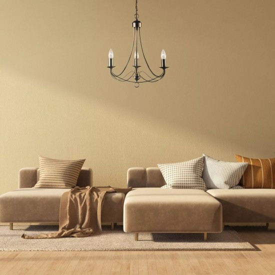 9178-006 Antique Brass 3 Light Centre Fitting