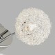 9526-006 Chrome 5 Light Semi Flush with Aluminium Wire Shades