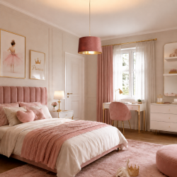 54897-006 - Shade Only - Pink Velvet Shade with Gold Inner Ø 40 cm