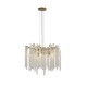 74283-10 Matt Gold 5 Light Centre Fitting with Crystal