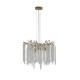 74283-10 Matt Gold 5 Light Centre Fitting with Crystal