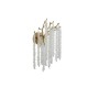 74284-10 Matt Gold 2 Light Wall Lamp with Crystal