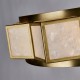 73180-10 Gold 5 Light Pendant with White Acrylic Shade