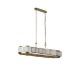 74212-10 Gold 8 Light over Island Fitting with White Acrylic Shade