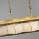 74212-10 Gold 8 Light over Island Fitting with White Acrylic Shade